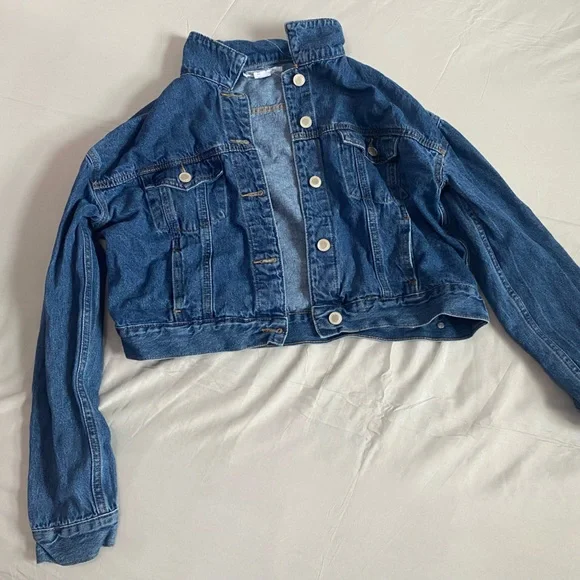 Cropped denim jacket - Picture 4 of 4